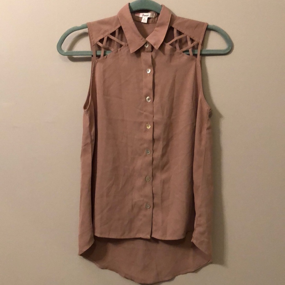 tan cutout tank